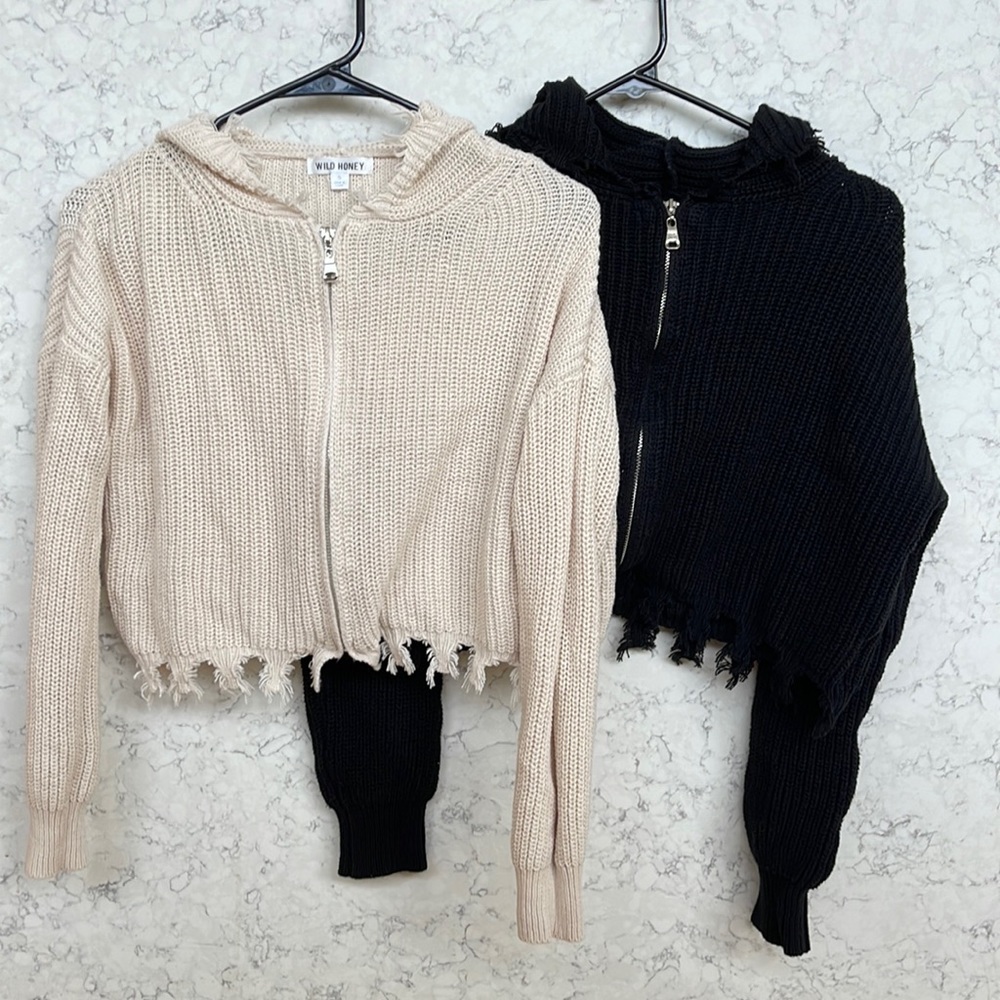 Knit Zip Up Jacket